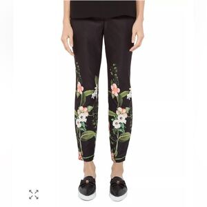 Ted Baker Hadas Secret Trellis Pants Ponte Slim Fit Skinny Pants 0 black